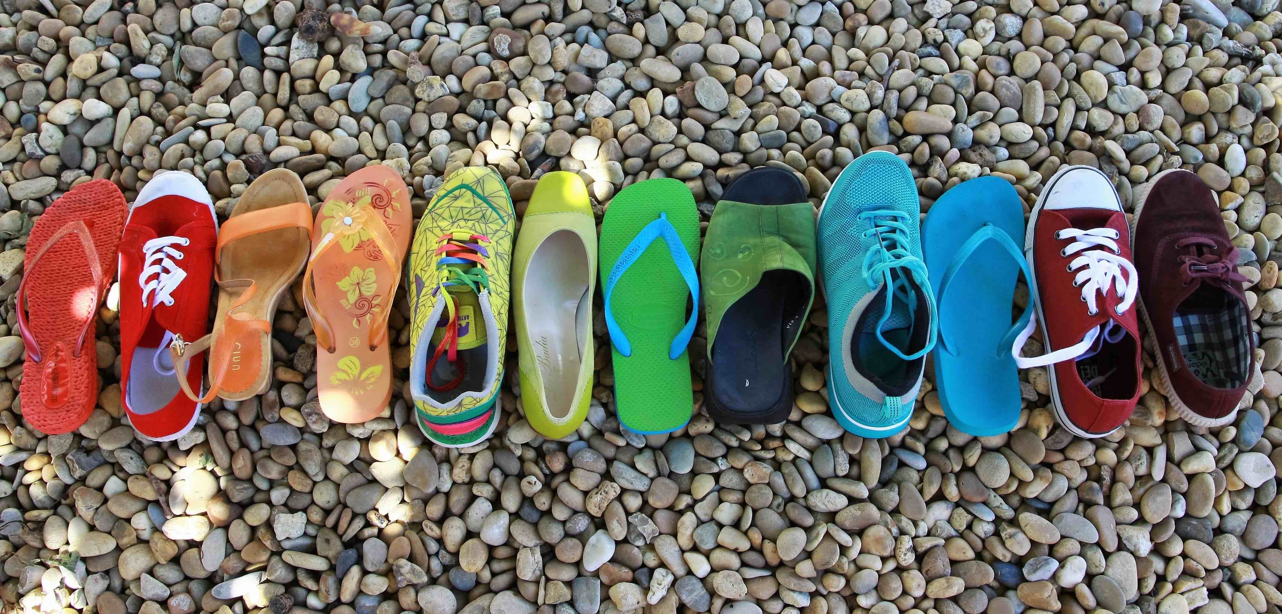 rainbow shoes